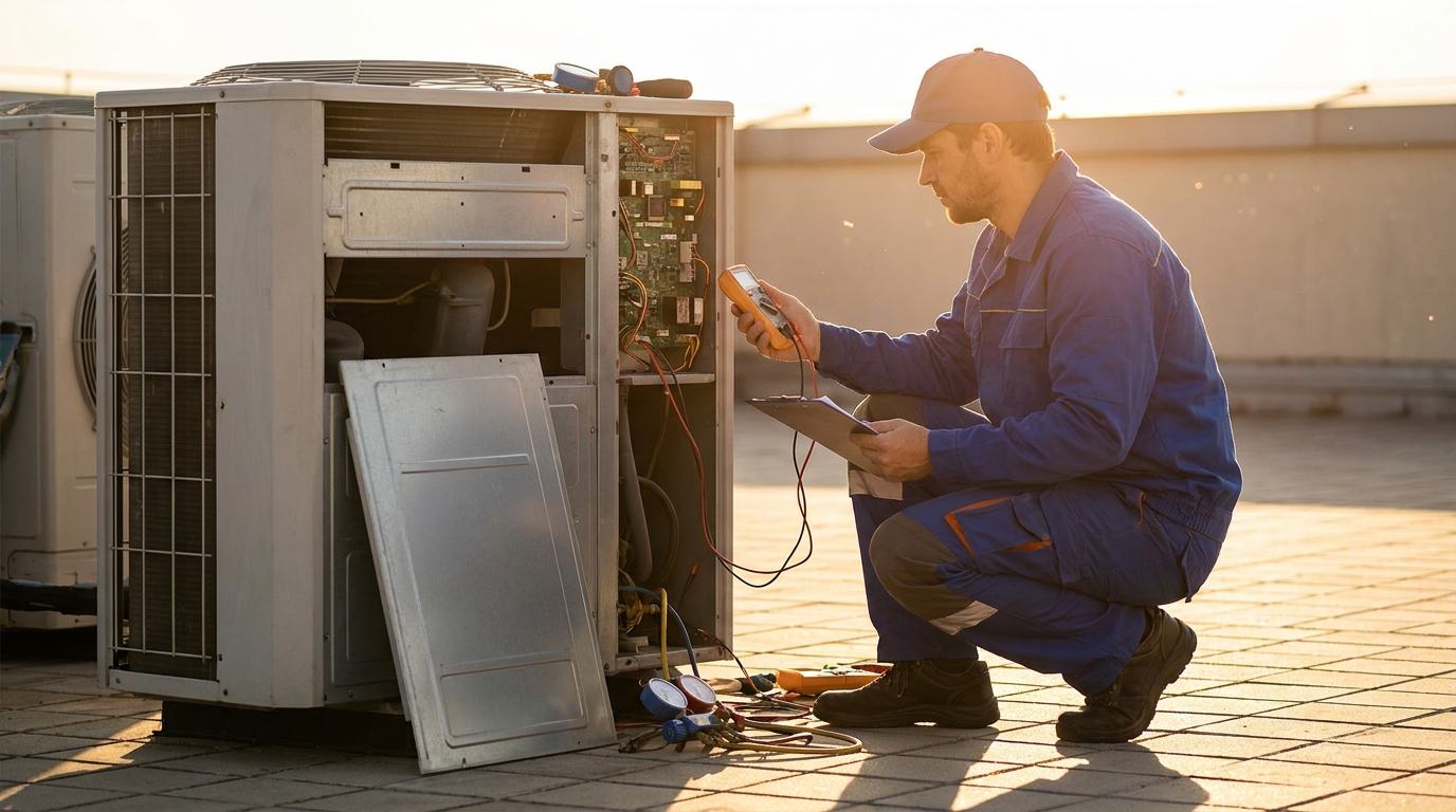 Professionnel RGE effectuant la maintenance d'une general